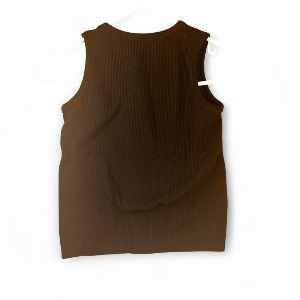 Astr the label Ribbed Black Tank Top Size S/M - Picture 2 of 4